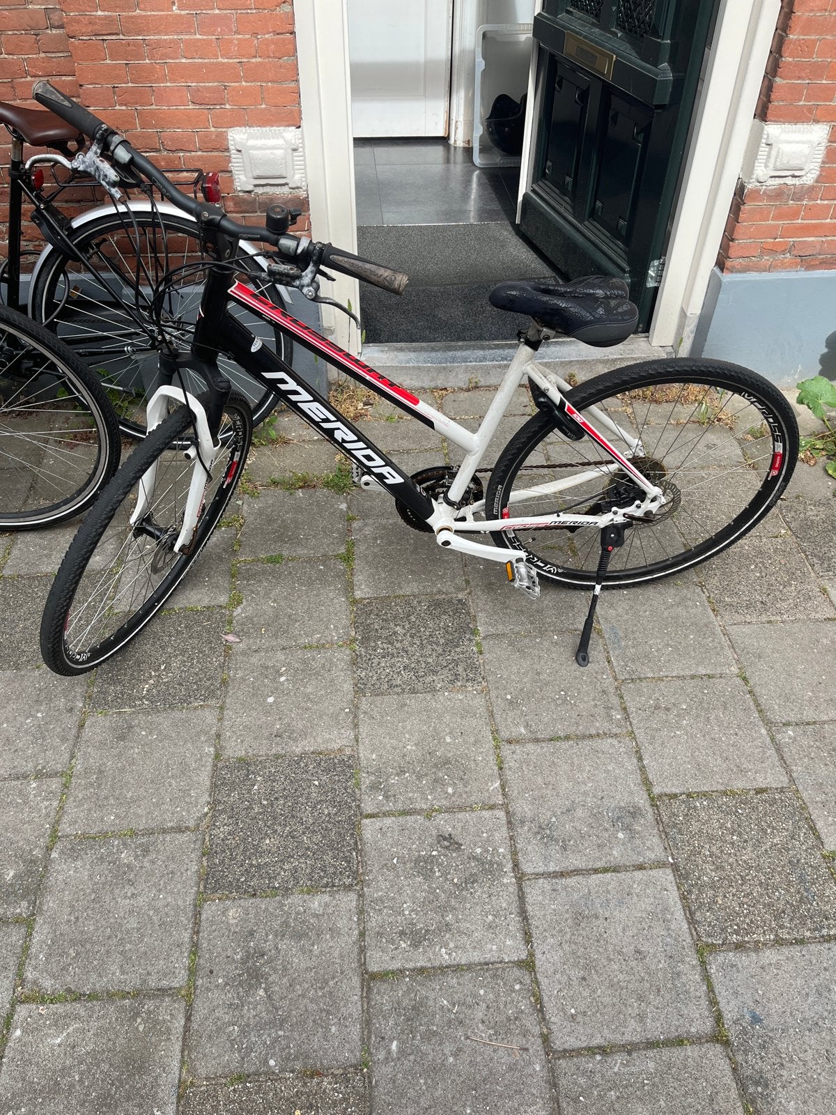 Merida fiets - Damesfiets - Zwart/Wit/Rood, Overige merken, Gebruikt, Velgrem, Versnellingen