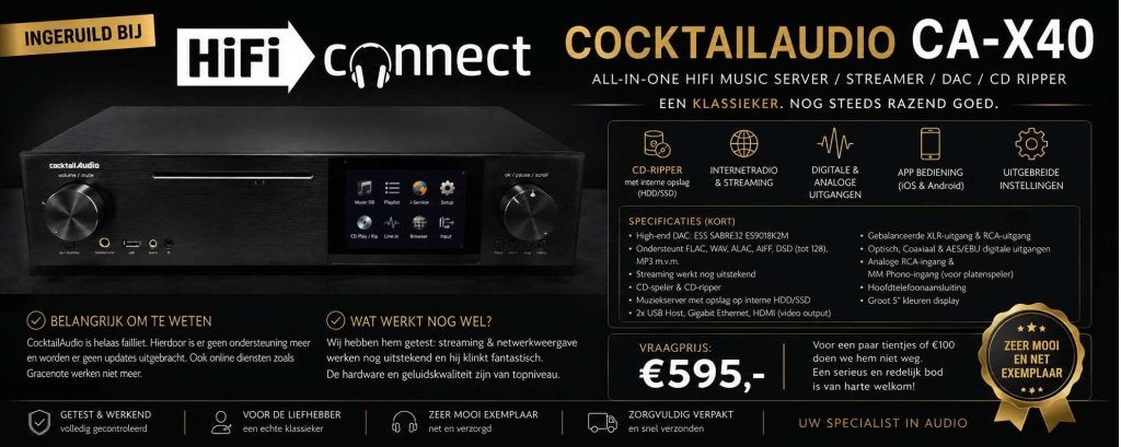 CocktailAudio CA-X40 – High-End Muziekserver/ Streamer/ DAC, Niet ingevuld, Niet ingevuld, Niet ingevuld