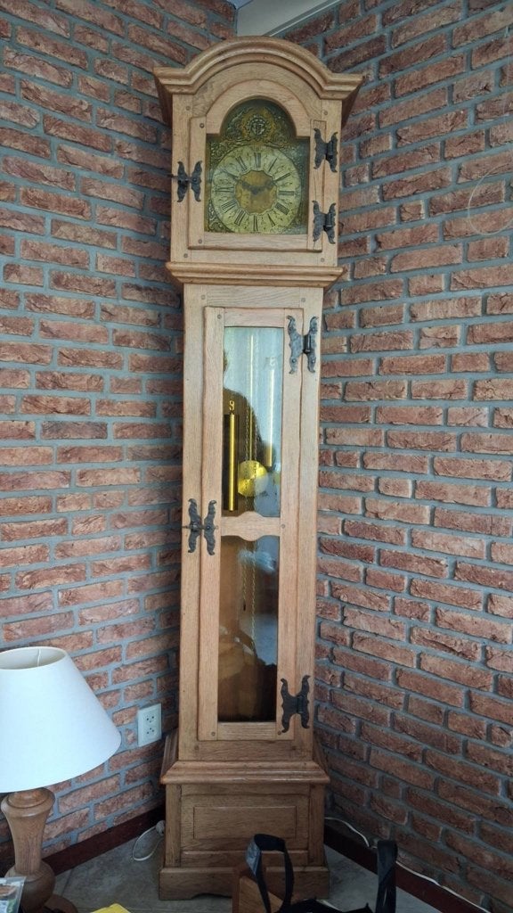 Grenen klok uit 1969, Antiek en Kunst, Ophalen