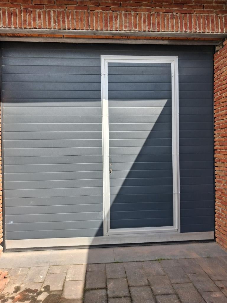 Rolpoort met deur, Ophalen, Hout, 75 tot 150 cm, Deurkozijn
