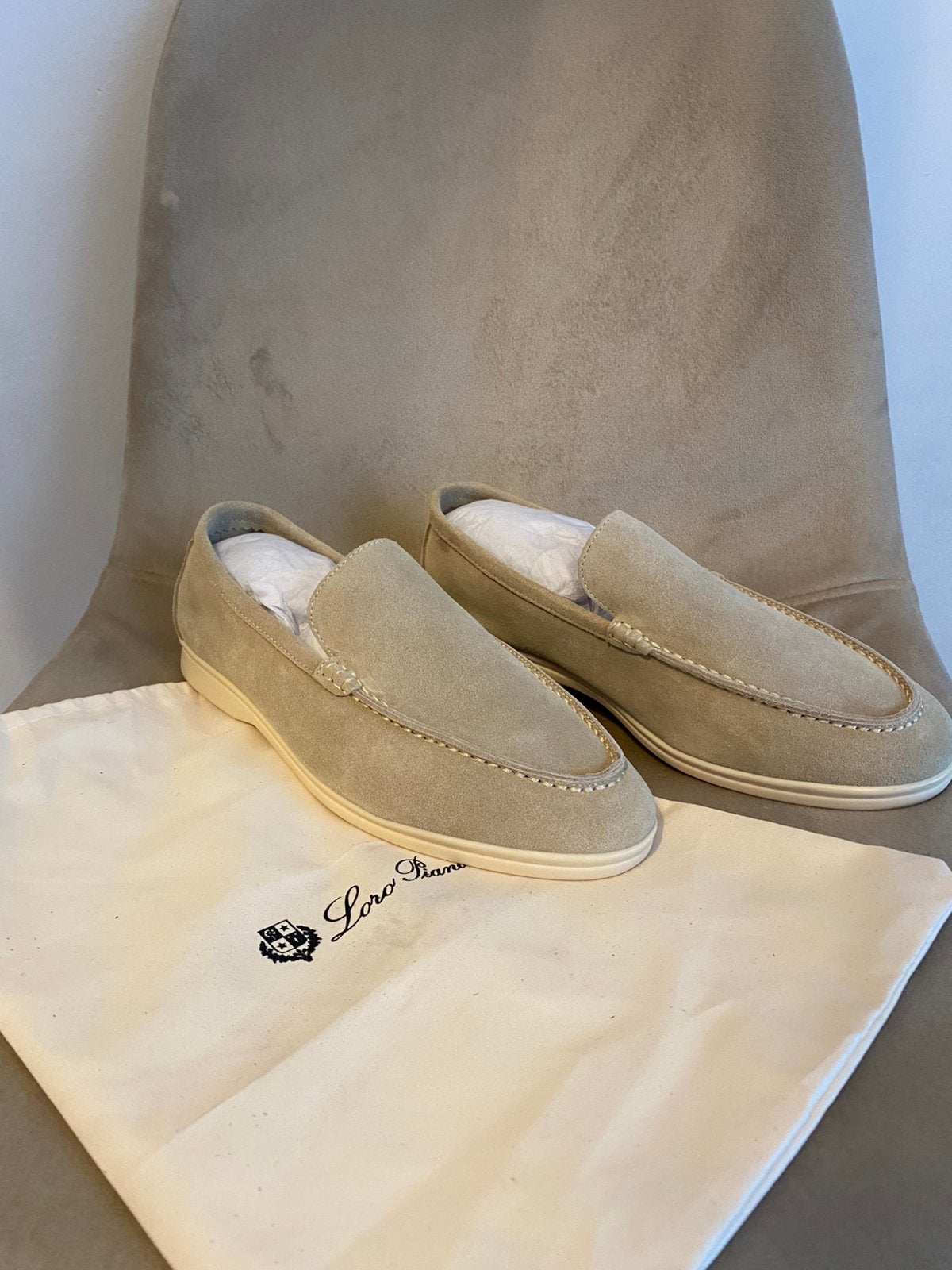 Loro piana summer walk beige, Ophalen of Verzenden, Nieuw, Overige kleuren, Loafers