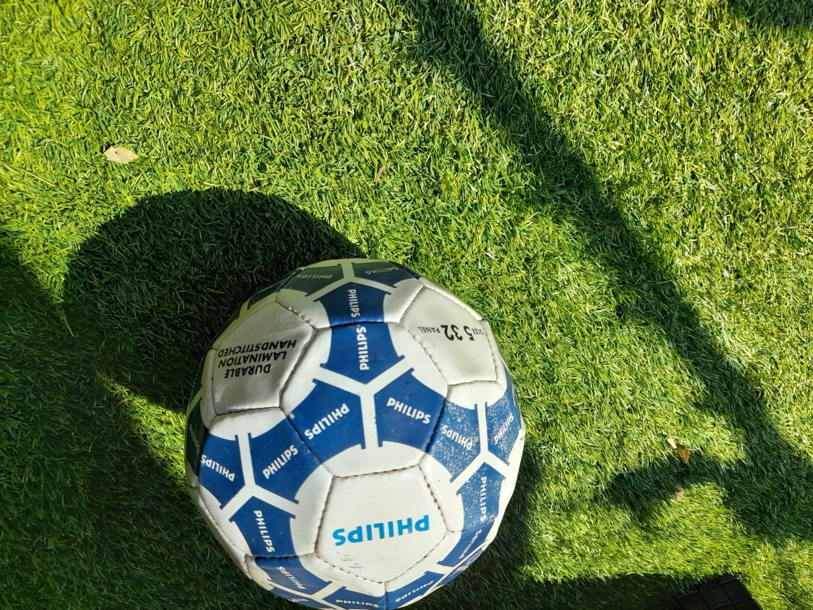 Philips voetbal maat 5, 32 panelen, handgestikt, Sport en Fitness, Voetbal, Maat XS of kleiner, Ophalen of Verzenden, Bal