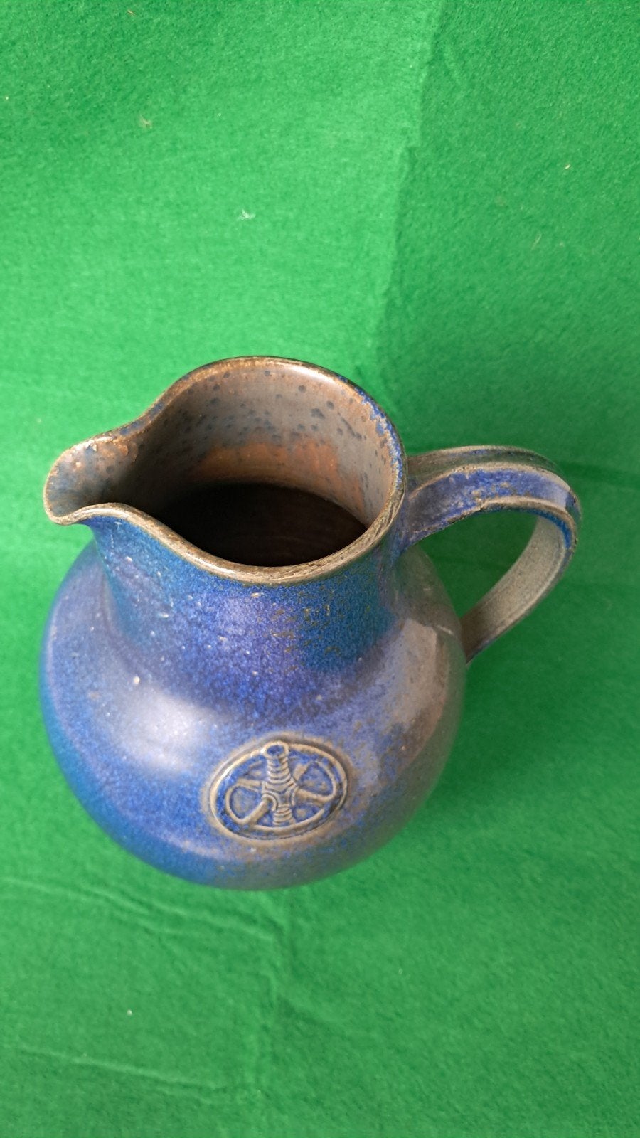 Vintage Handgedraaide Wijnkan / Schenkkan (Studiokeramiek), Ophalen of Verzenden