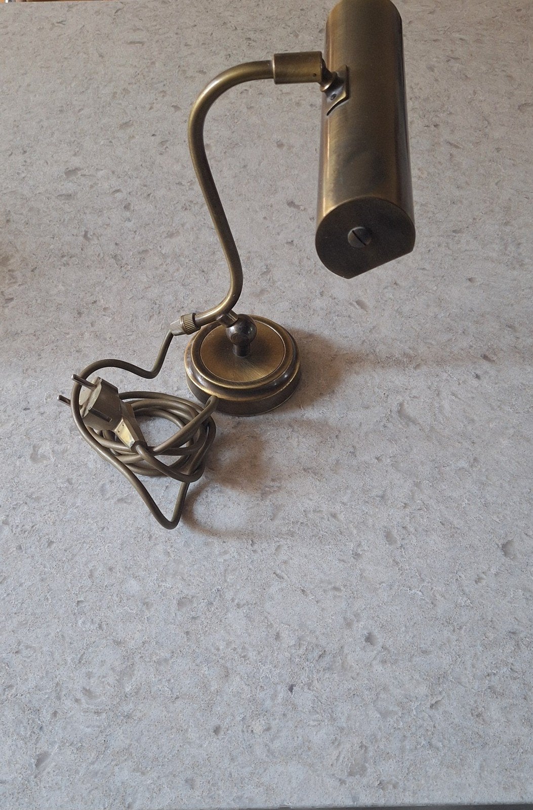 Vintage messing bureaulamp/schilderijlamp, Ophalen