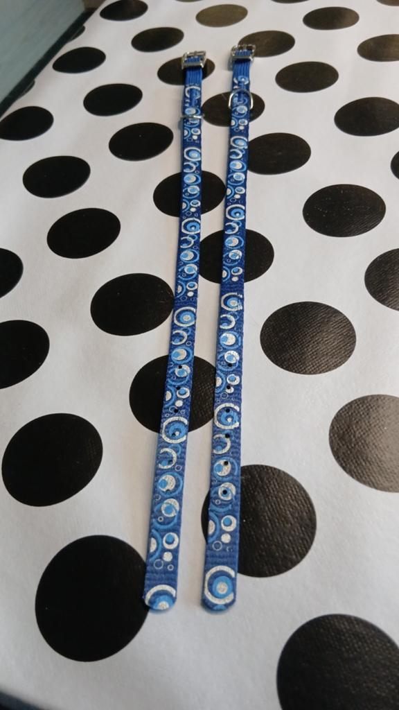 2 nieuwe blauwe halsbandjes voor de kat, Ophalen of Verzenden, Nieuw