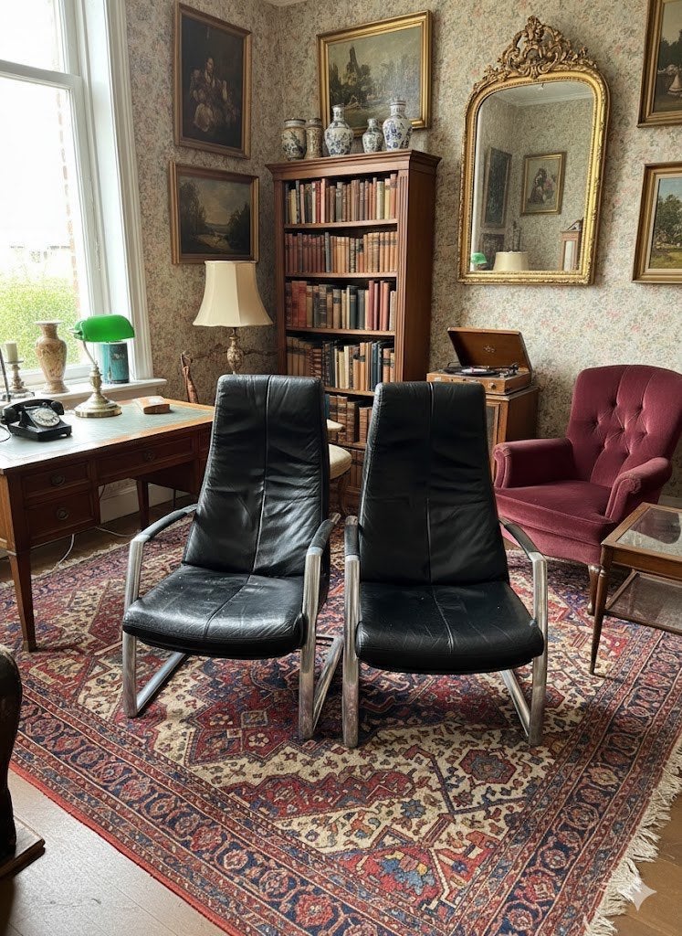 2 zeer fraaie Vintage Topform Fauteuils heerlijk zitcomfort, Huis en Inrichting, Fauteuils, Ophalen, Gebruikt, Vintage, 75 tot 100 cm