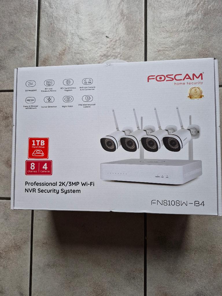 Camera systeem 2K / 3MP wifi NVR Plug & Play systeem, Ophalen, Nieuw, Buitencamera