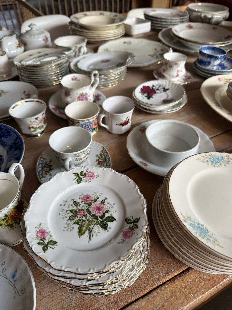 Vintage servies voor 150 personen, Ophalen of Verzenden