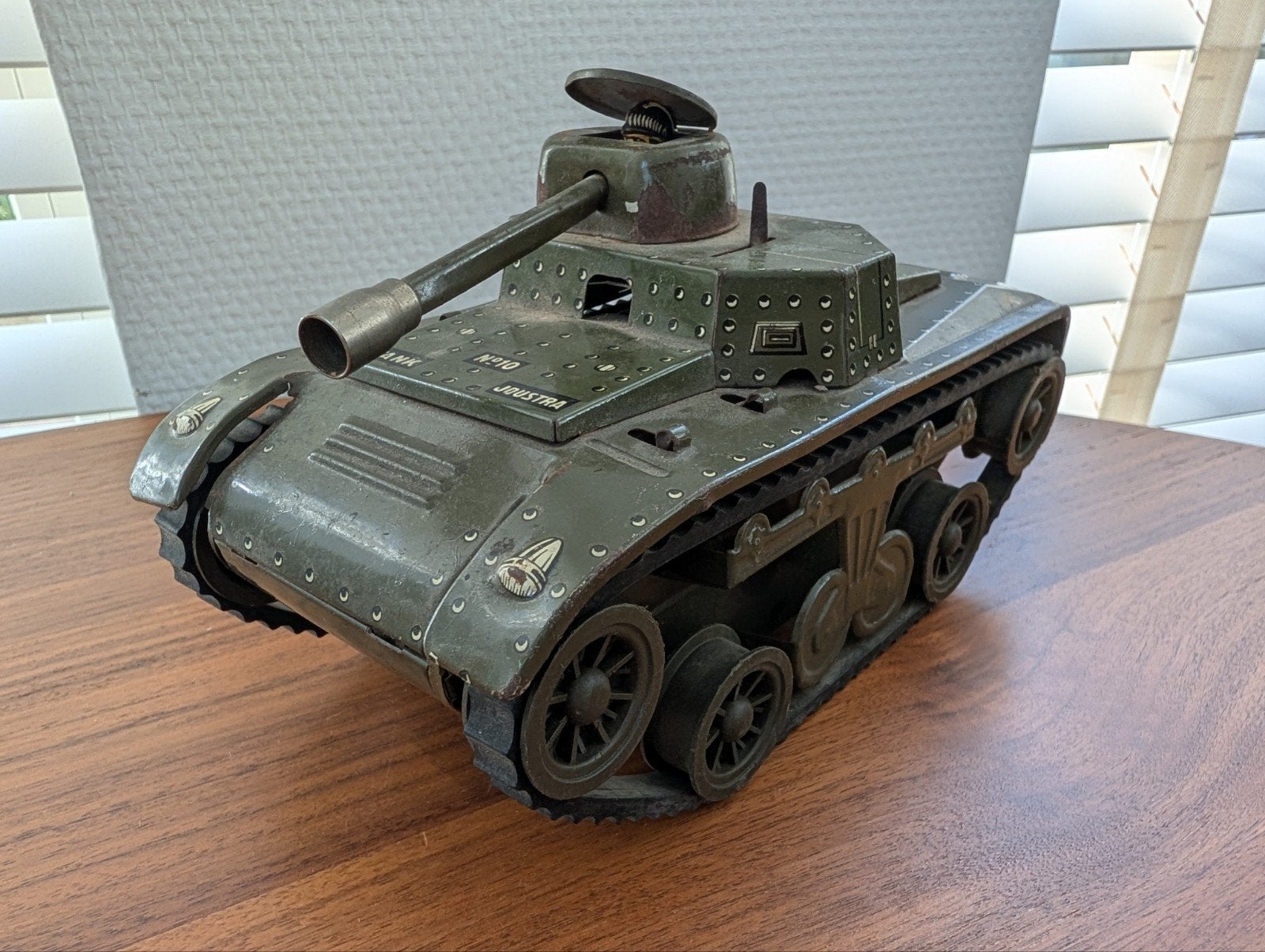 Vintage Blikken Tank Joustra Nº 10 "Tchad", Ophalen of Verzenden
