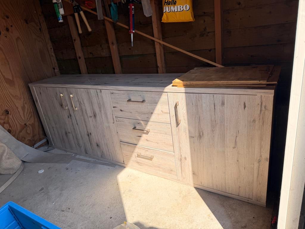 Dressoir kast gratis (250cm breed) VANDAAG afhalen, Ophalen, Zo goed als nieuw, 25 tot 50 cm, 200 cm of meer
