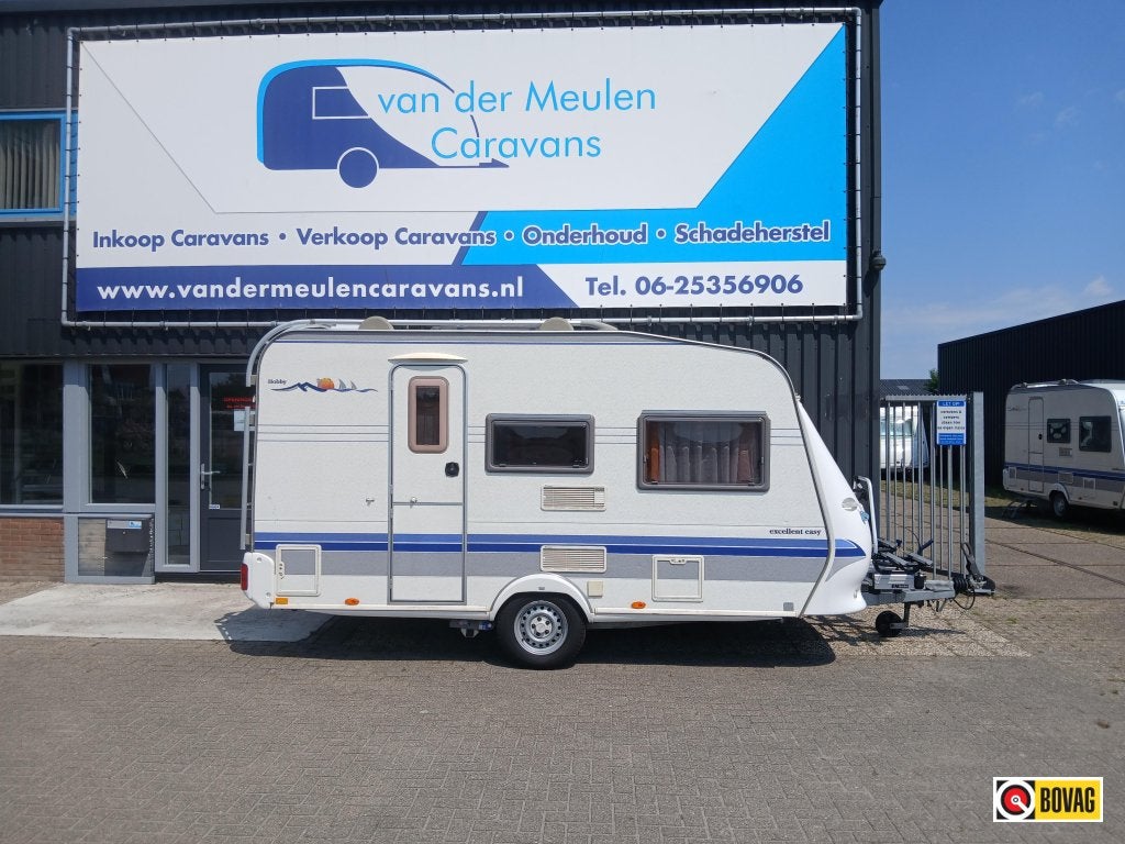 Hobby Excellent Easy 400 SF, Caravans en Kamperen, Dwarsbed, Hobby, Bedrijf, Treinzit