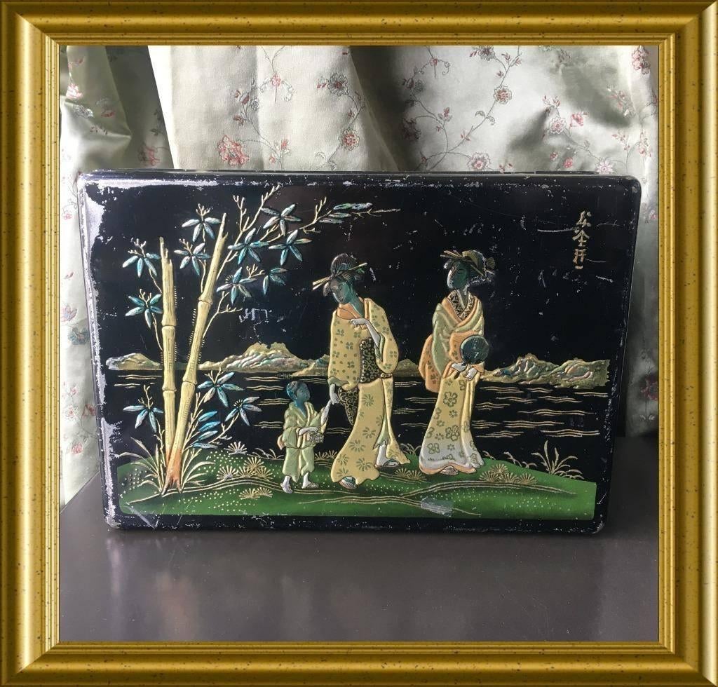 Oud van Melle blik : geisha, Verzamelen, Ophalen of Verzenden, Gebruikt, Overige