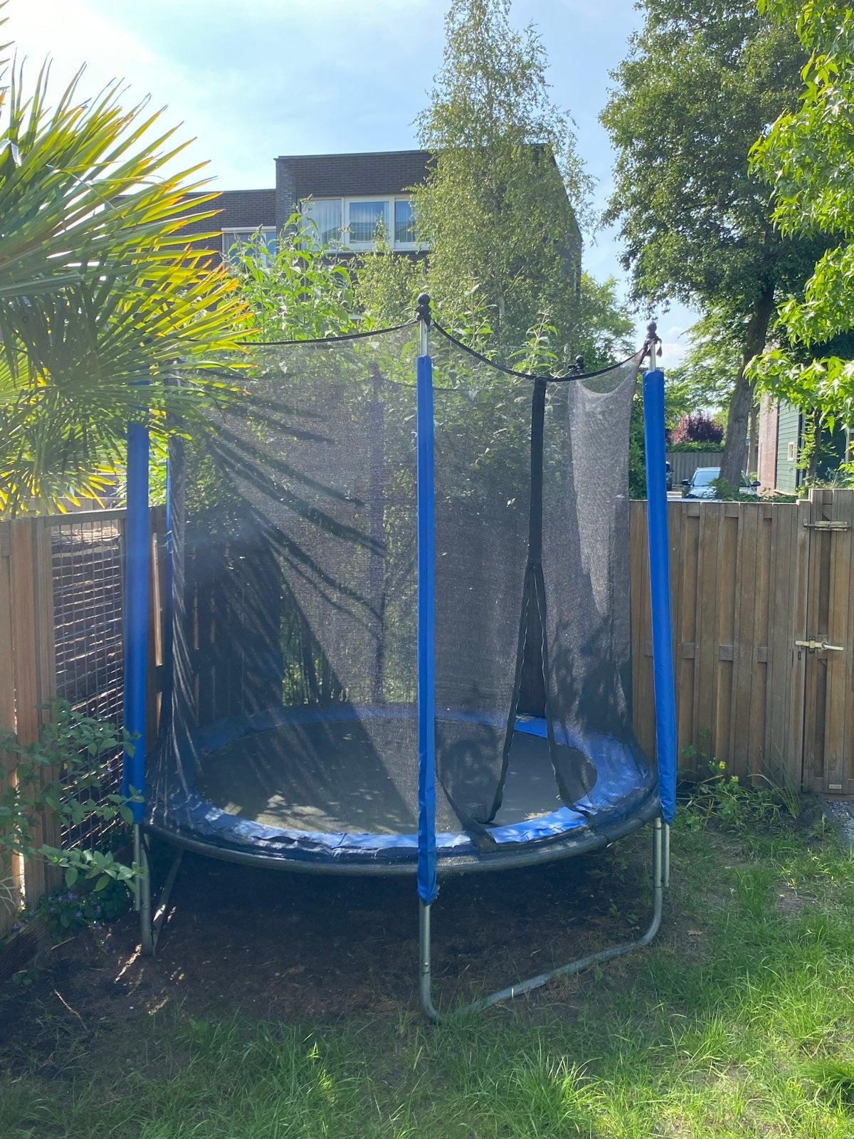 Trampoline met veiligheidsnet 240, Ophalen, Gebruikt