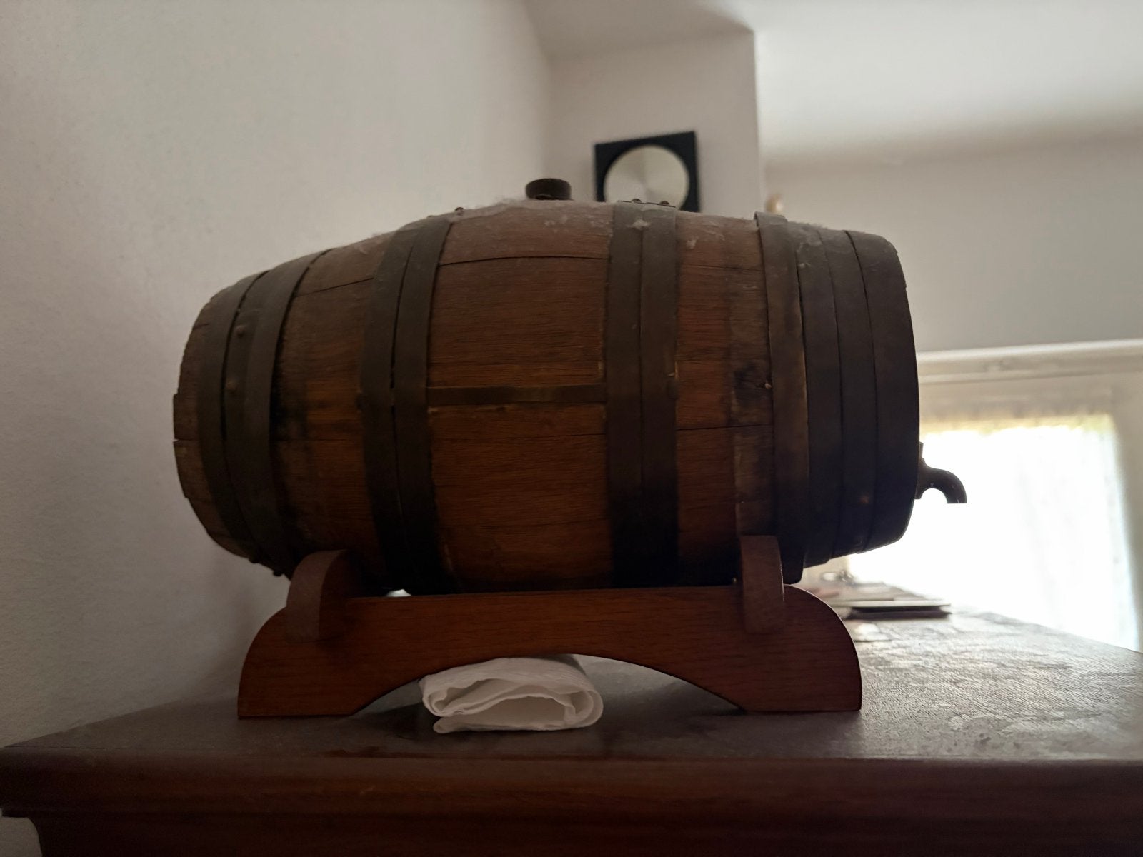 Vintage Robertson's Port Wijnvat met Kraan en Standaard, Ophalen of Verzenden
