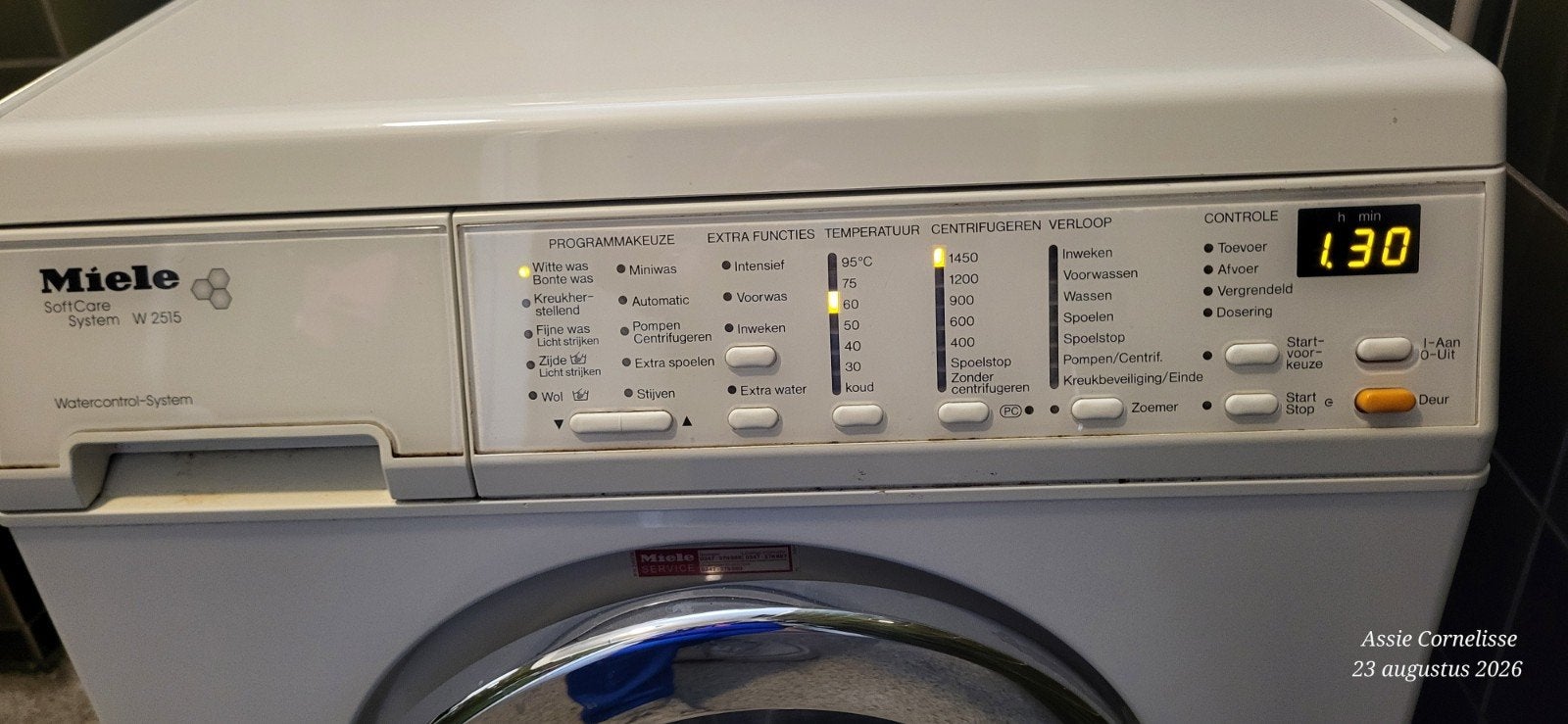 Miele SoftCare System W 2515 Wasmachine - Voorlader, Witgoed en Apparatuur, Wasmachines, Ophalen of Verzenden, Gebruikt