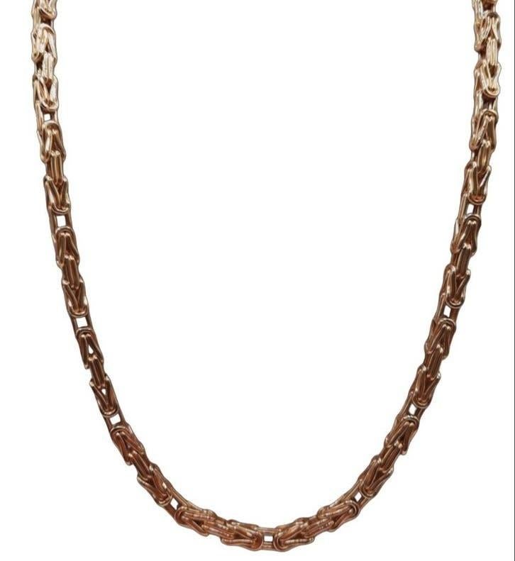 Gouden Koningsketting 14kt, Www.bredajuwelier.nl, Nieuw, Ophalen of Verzenden, Www.bredajuwelier.nl