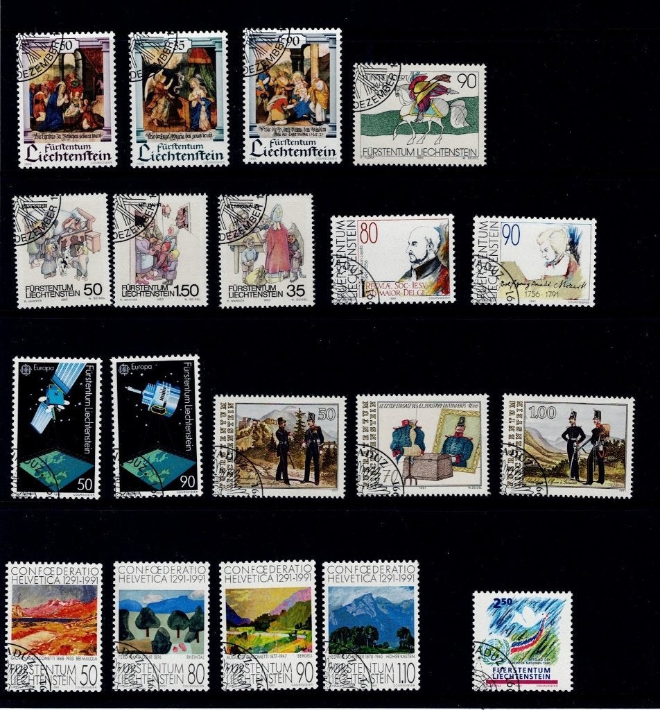 Postzegels Liechtenstein, Ophalen of Verzenden, Buitenland