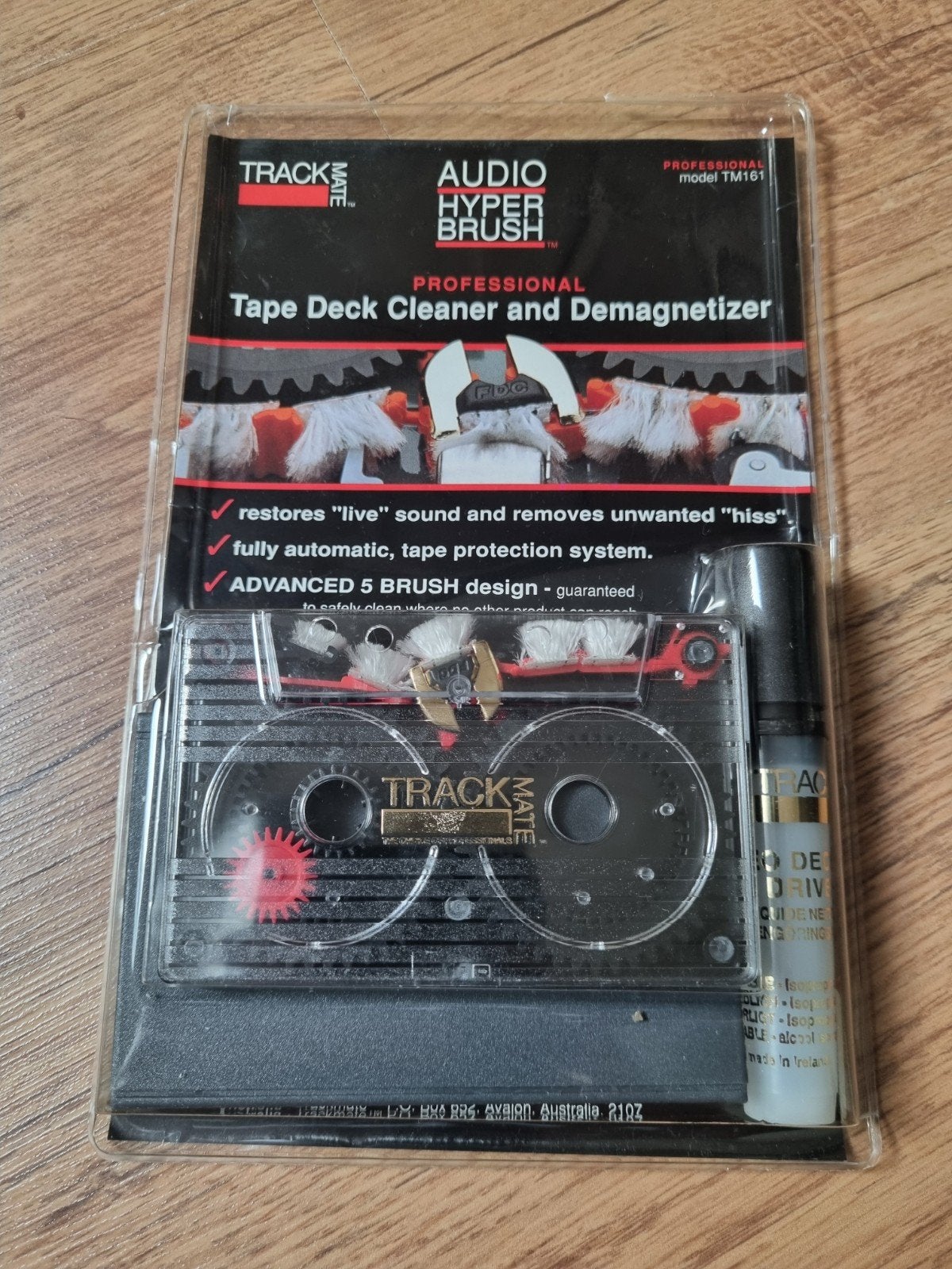 tape deck cleaner and demagnetizer track mate, Ophalen of Verzenden, Zo goed als nieuw, Pop, 1 bandje
