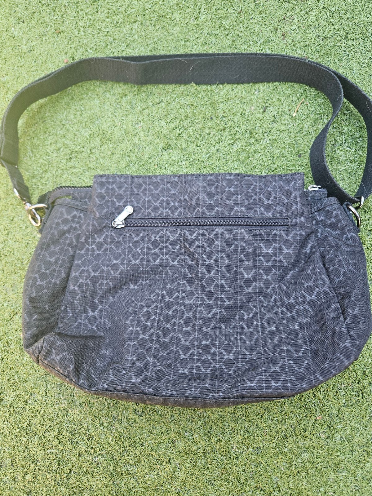 Kipling Elysia Schoudertas - Zwart met patroon, Ophalen of Verzenden, Gebruikt, Zwart, Schoudertasje