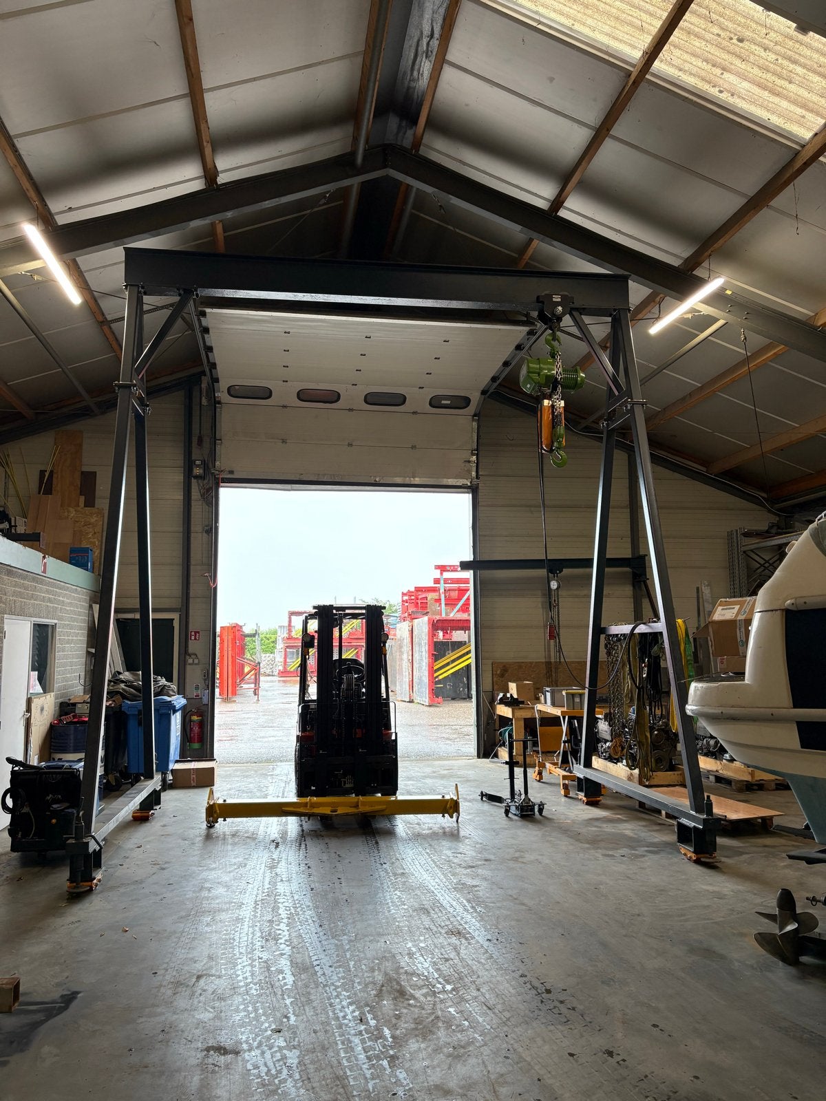 Portaalkraan 5 ton, Ophalen, Kraan