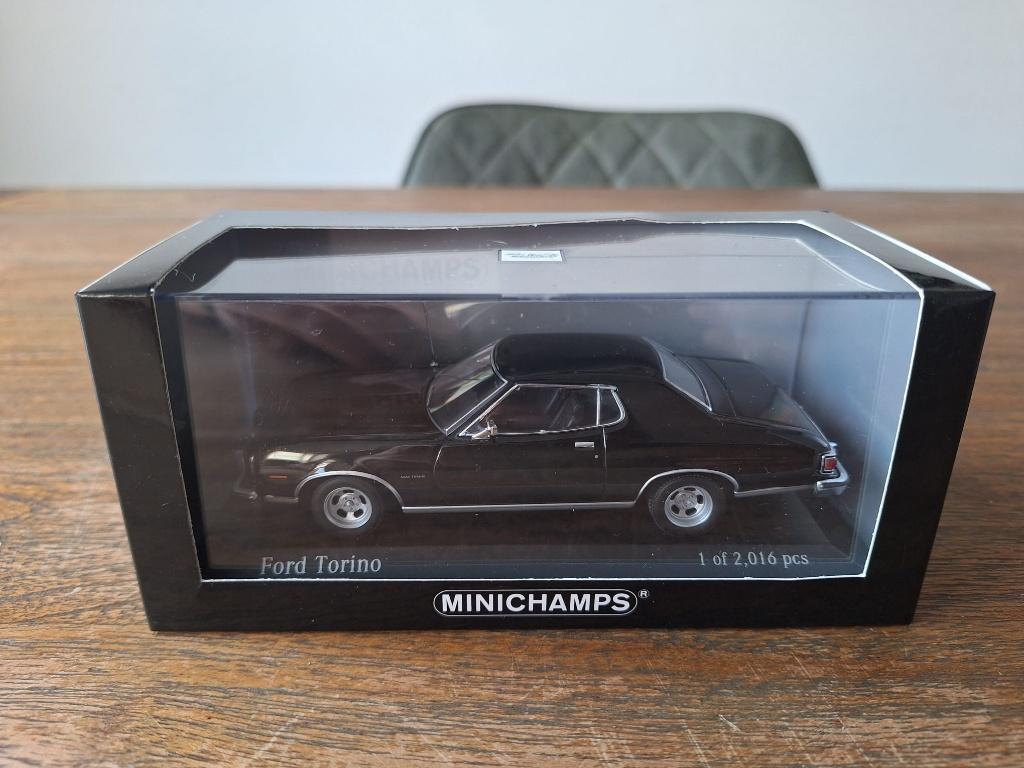 1:43 Ford Torino 1976 Minichamps in OVP, Ophalen of Verzenden, Gebruikt, Auto, MiniChamps