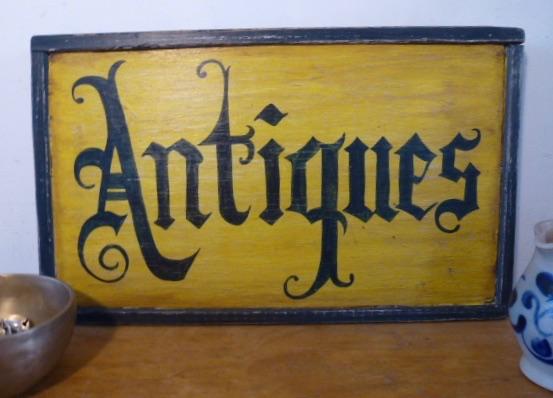 Handgeschilderd houten reclamebord/Antiques/antiek/reclame, Reclamebord, Ophalen of Verzenden, Zo goed als nieuw, B6