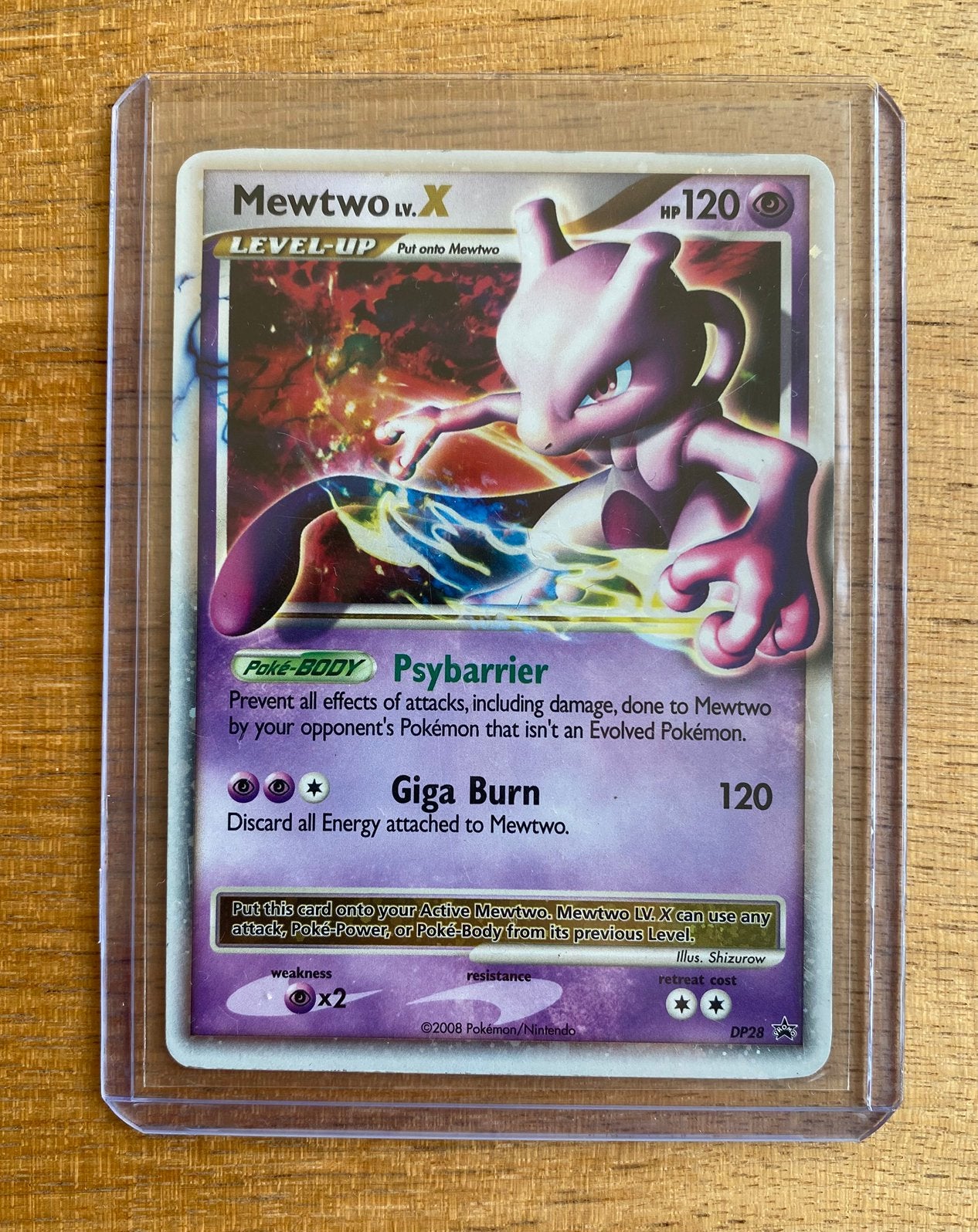 Pokémon Mewtwo LvX dp28, Ophalen of Verzenden, Gebruikt