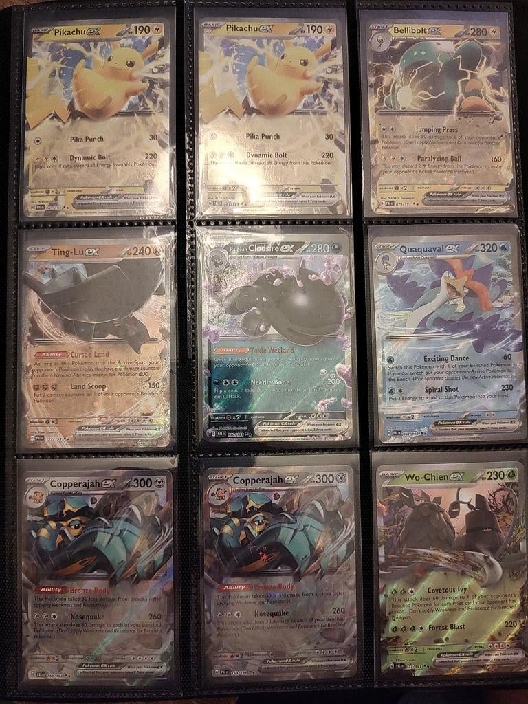 Pokémon Paldea Evolved EX Kaarten - Zeldzame Collectie, Ophalen of Verzenden, Zo goed als nieuw, Meerdere kaarten, Foil