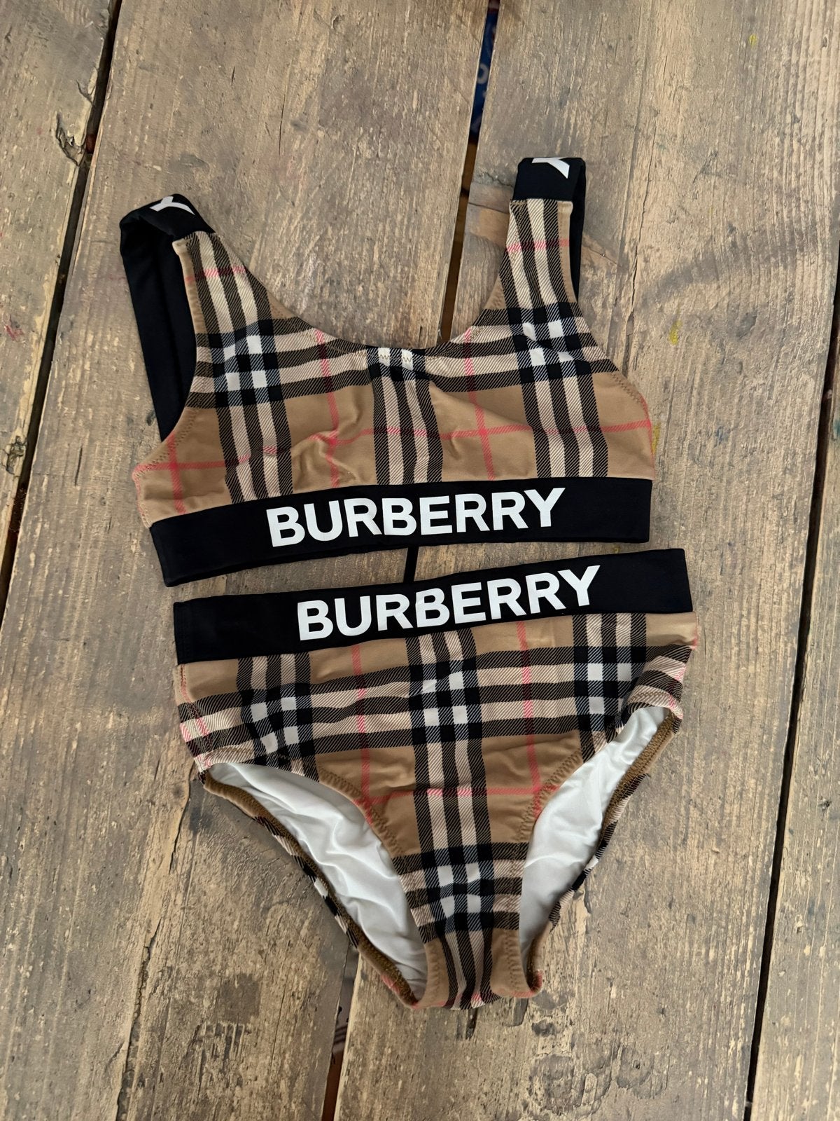 Burberry Bikini Kinderen - Maat 120cm (6Y), Meisje, Overige maten, Ophalen of Verzenden, Zo goed als nieuw