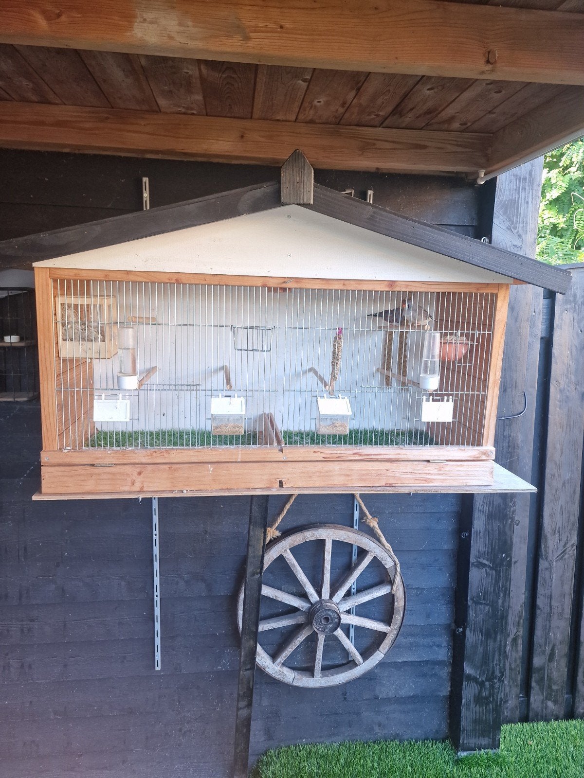 te koop vogelhok, Ophalen, Zo goed als nieuw, Hout, Volière