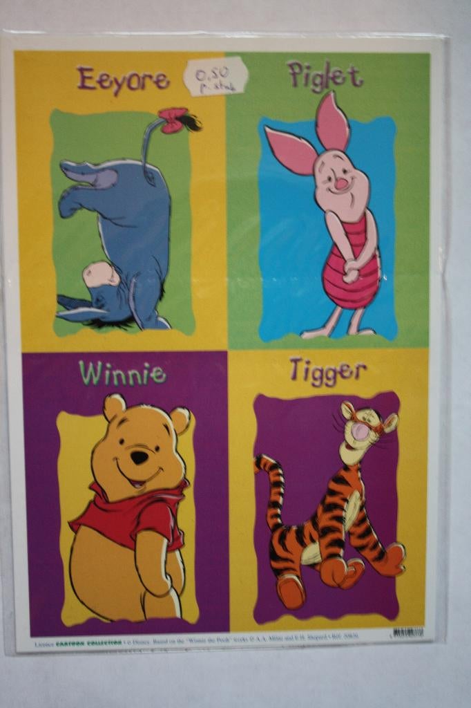 18 st. A5 knipvellen Winnie the Pooh 91, Verzenden, Nieuw, Kerst, Knipvel