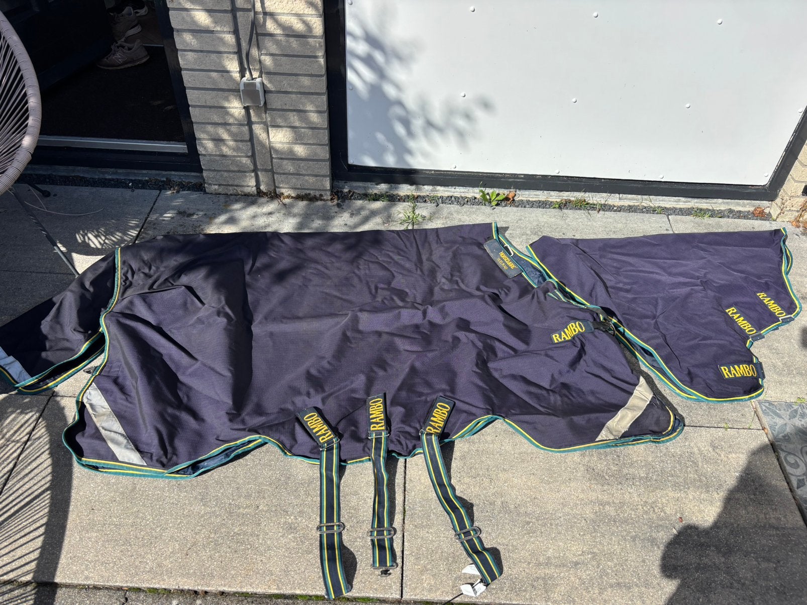 Horseware Rambo Set Duo Force + Liners, Ophalen, Zo goed als nieuw, Linersysteem, Blauw