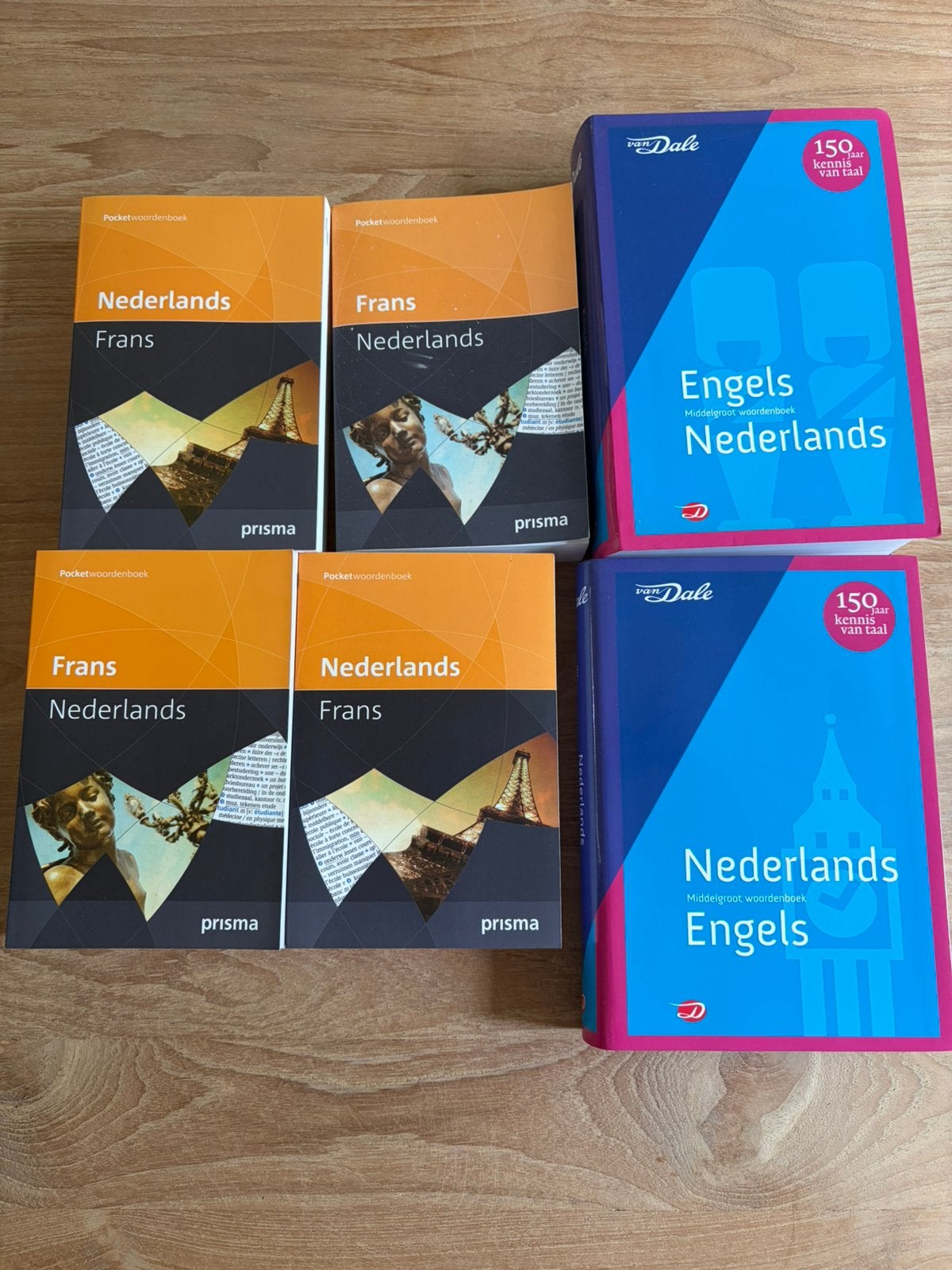 Van Dale & Prisma woordenboeken Engels en Frans – 6 stuks, Boeken, Ophalen, Zo goed als nieuw, Prisma of Spectrum, Engels