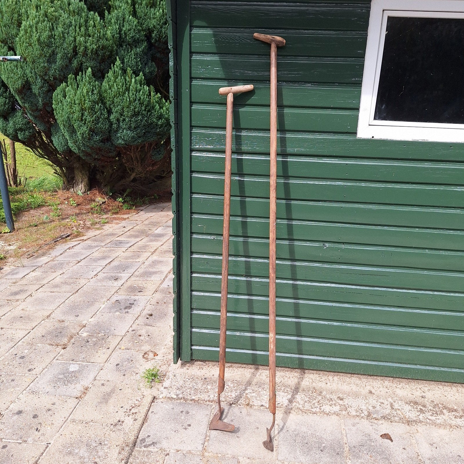 2 Oude tuin  schoffels, Antiek en Kunst, Antiek | Gereedschap en Instrumenten, Ophalen