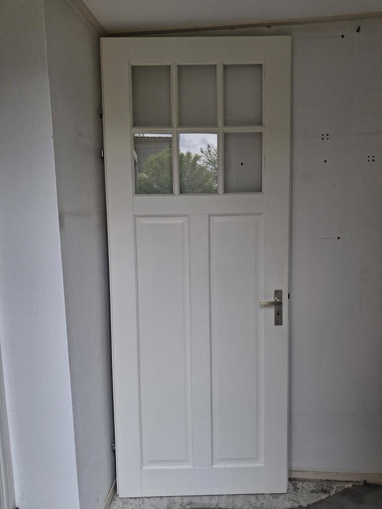 Binnendeur met glas, Ophalen, Glas, Binnendeur, 200 tot 215 cm
