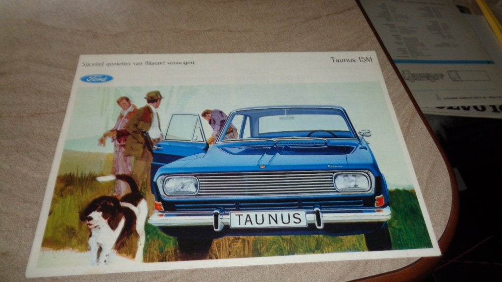Folder  FORD  TAUNUS  15M  ,  1966, Verzenden, Nieuw, Ford