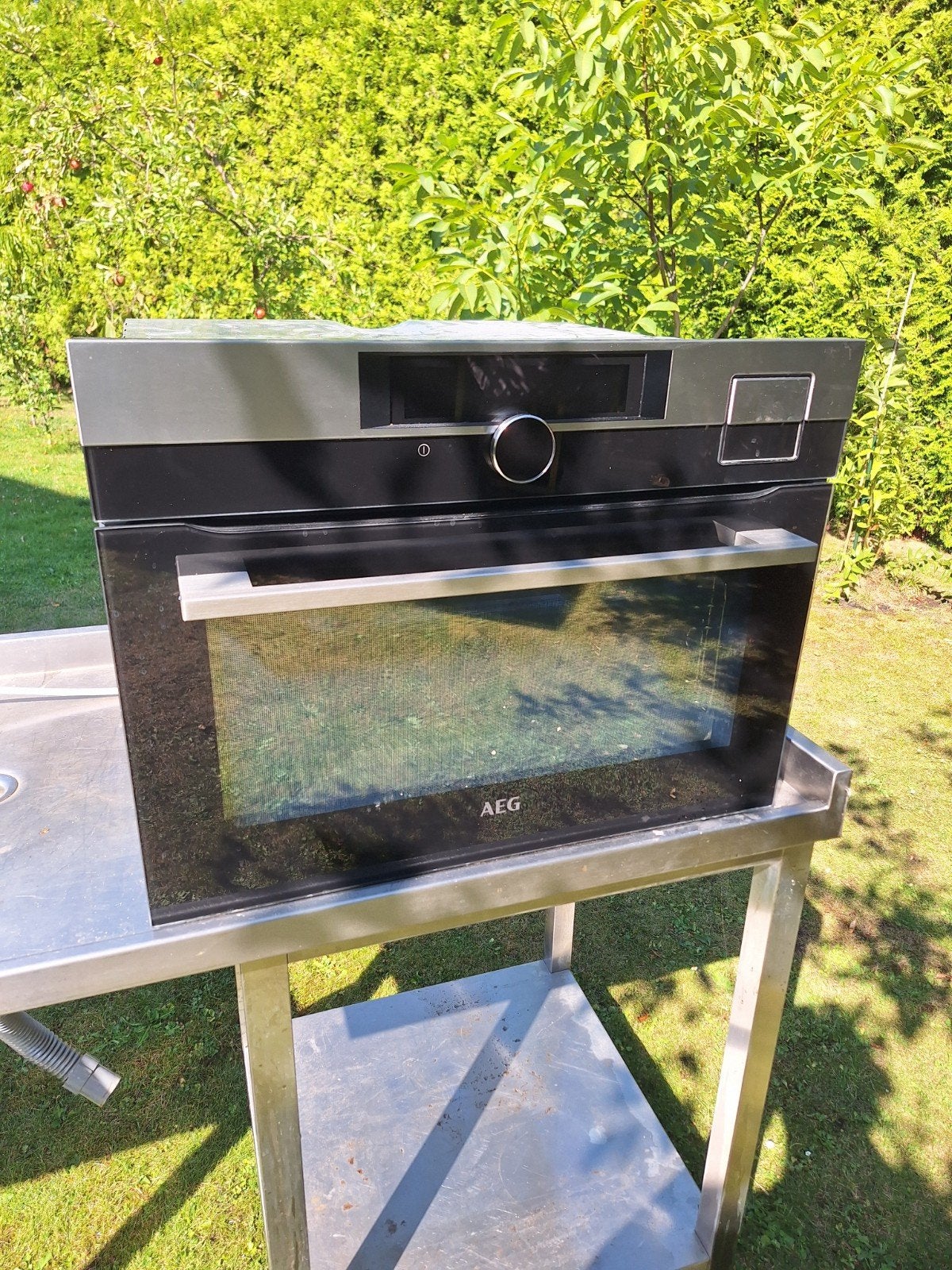 AEG Stoomoven – Zo goed als nieuw, Witgoed en Apparatuur, AEG, 60 cm of meer, Ophalen of Verzenden, Inbouw