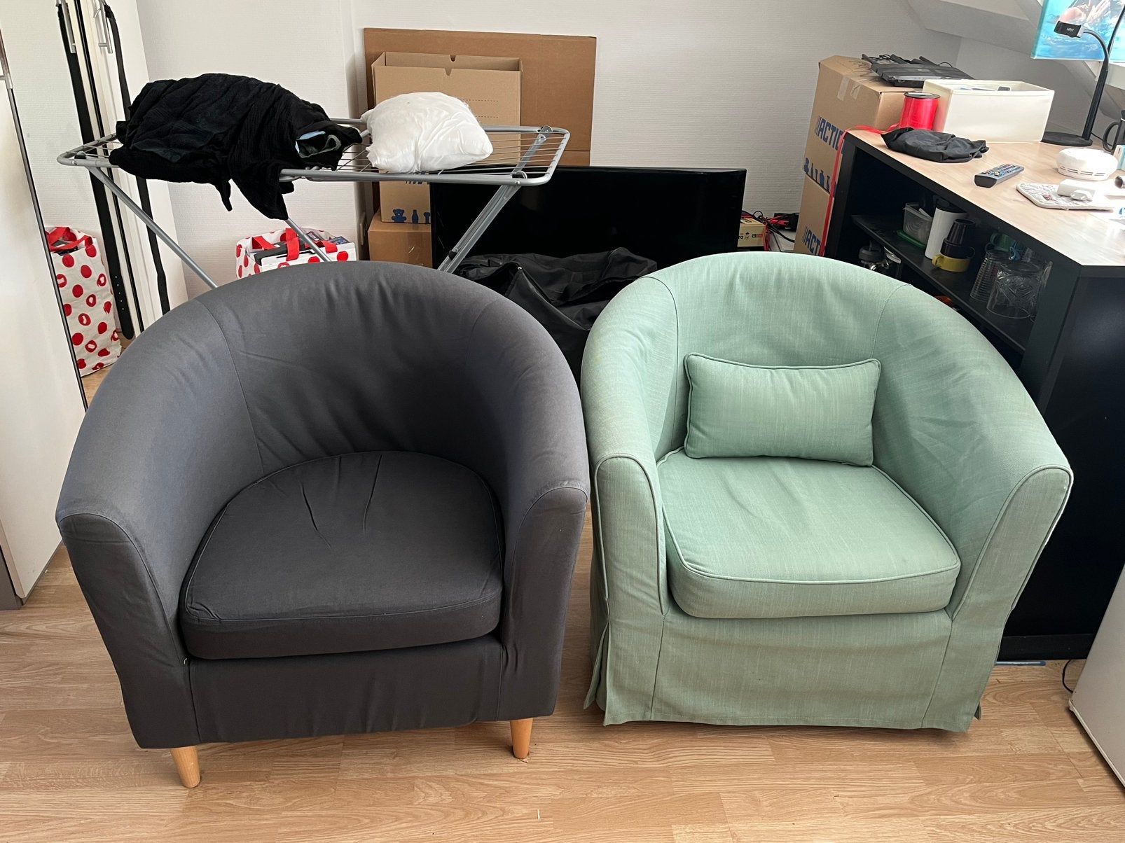 Kuipstoeltjes, Huis en Inrichting, Stoelen, Ophalen, Twee, Overige kleuren, Zo goed als nieuw