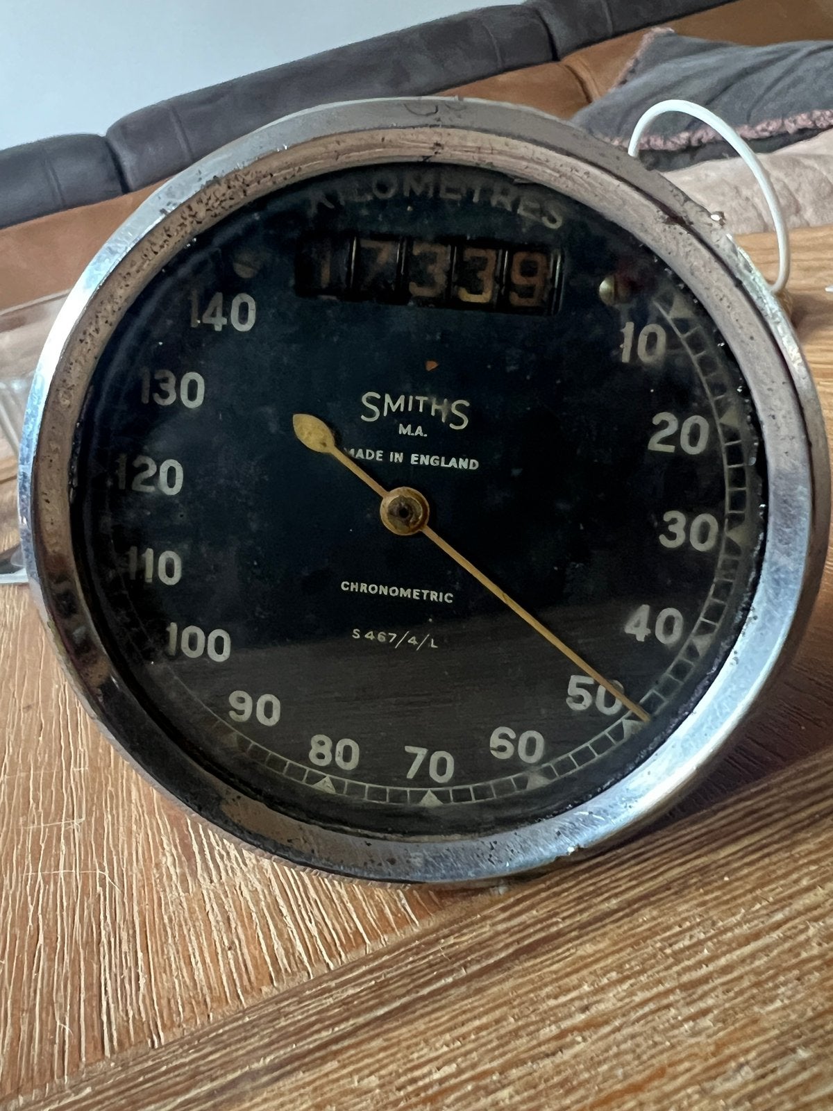 Vintage Smiths snelheidsmeter - Chronometric S467/4/L Teller, Motoren, Ophalen of Verzenden, Gebruikt
