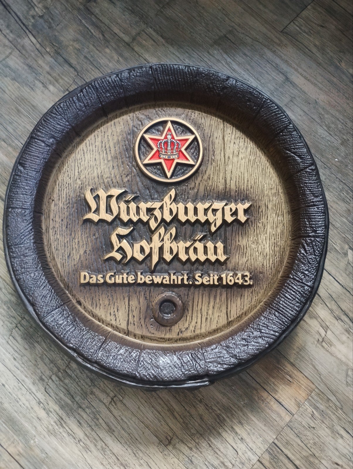 Würzburger Hofbräu bier reclamebord, Ophalen of Verzenden, Nieuw, Reclamebord, Plaat of Schild, Overige merken