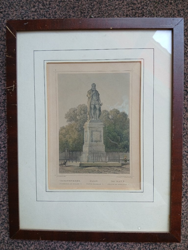 1850 Litho Den Haag Buitenhof (z-1), Antiek en Kunst, Ophalen