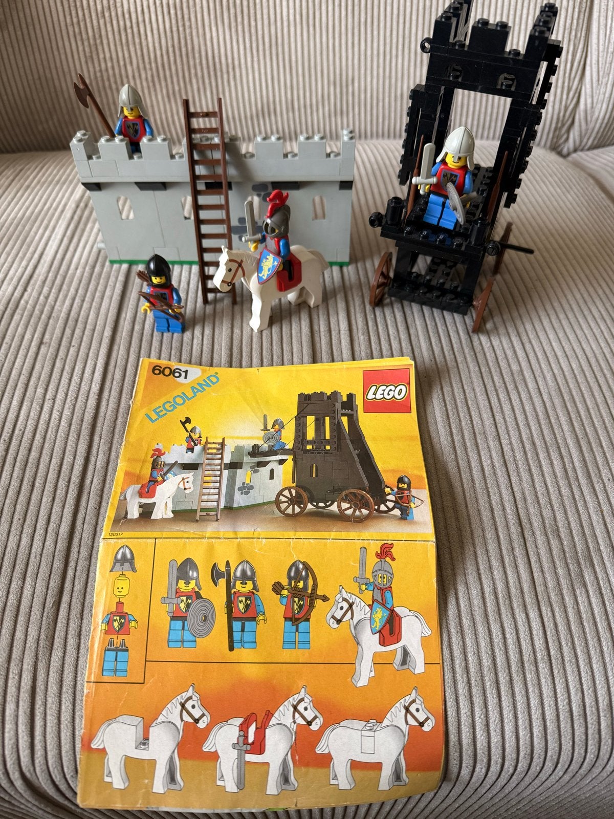 LEGO Legoland Castle 6061 Siege Tower uit 1984, Gebruikt, Lego, Ophalen of Verzenden, Compleet