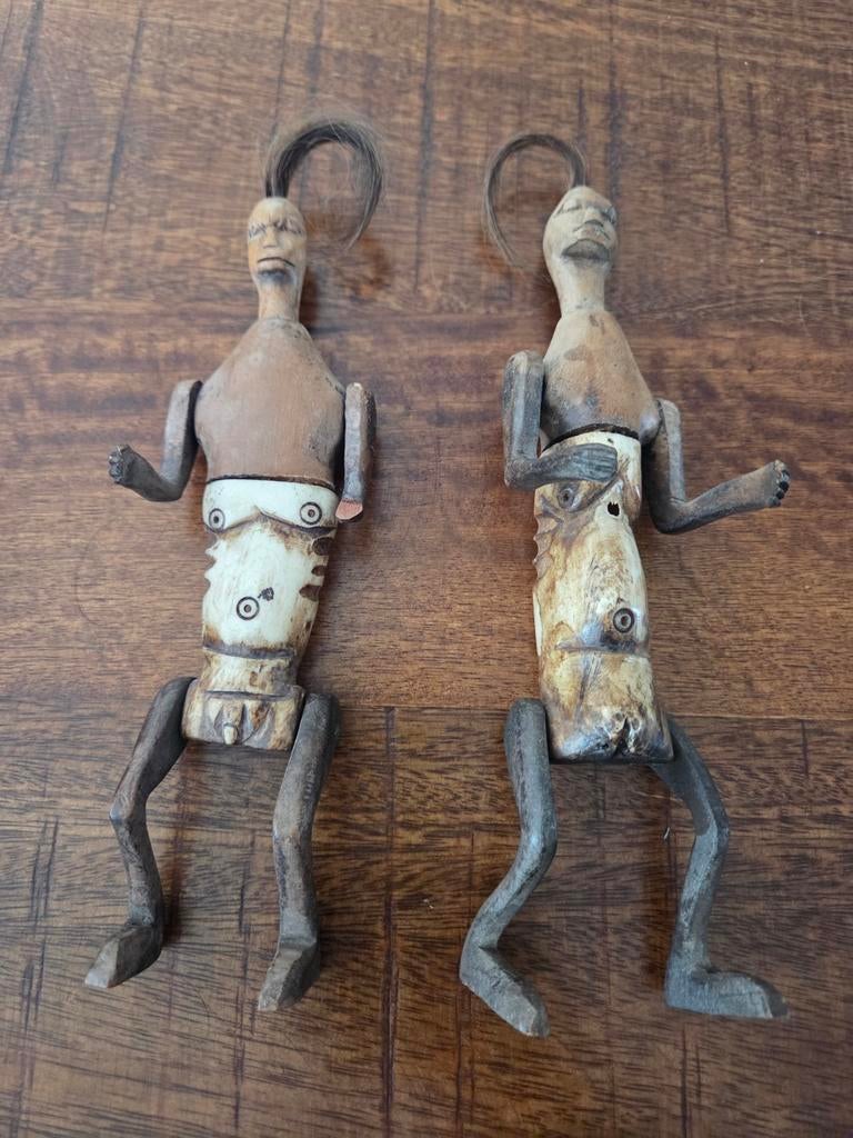Vintage Lombok Afrikaanse Tribale Vruchtbaarheids Poppen, Minder dan 20 cm, Ophalen of Verzenden, Handgemaakt, Beeld