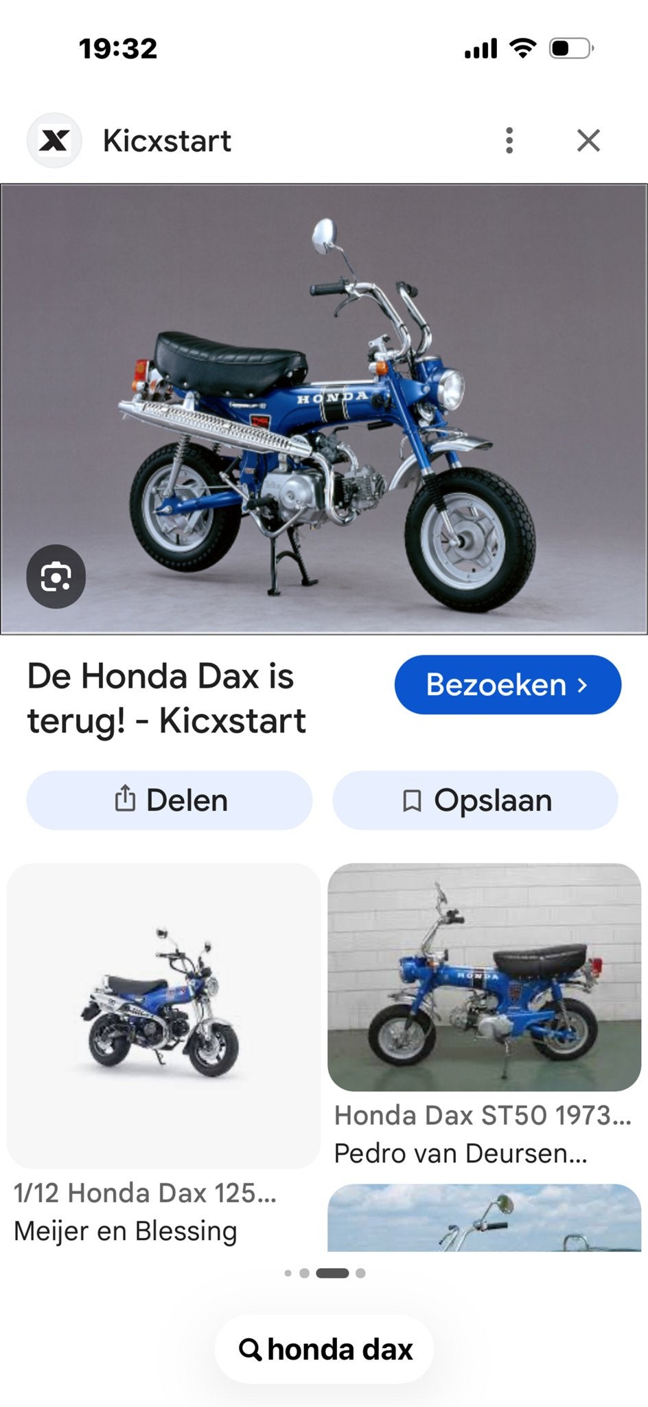 Gezocht: Honda Dax (project of af), Ophalen of Verzenden