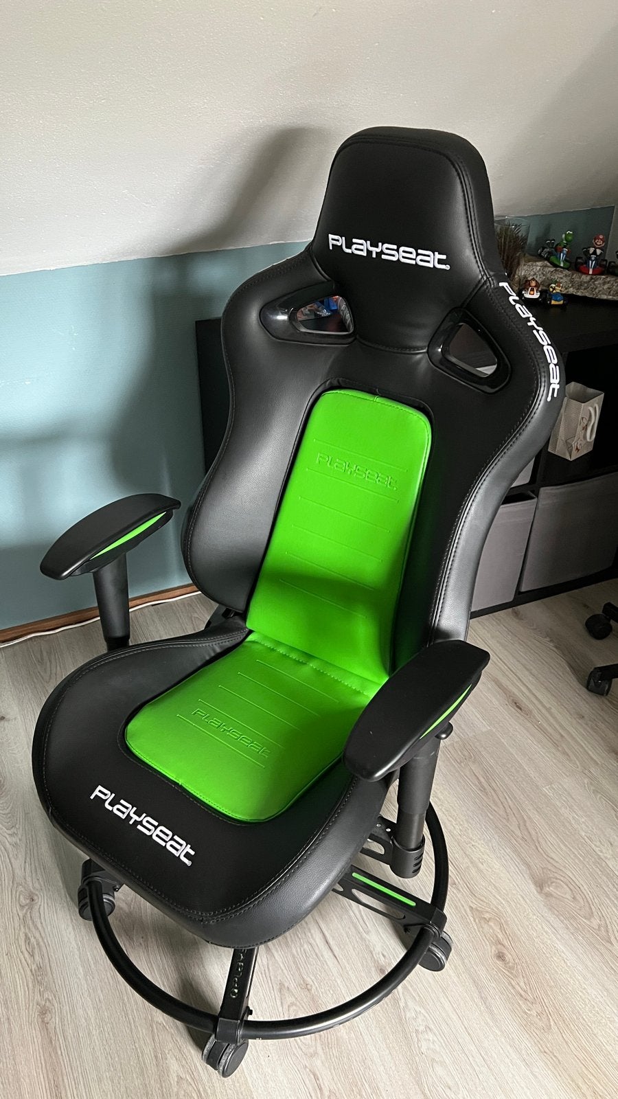 Playseat L33T gamingstoel - Zwart/Groen, Ophalen, Gebruikt, Zwart
