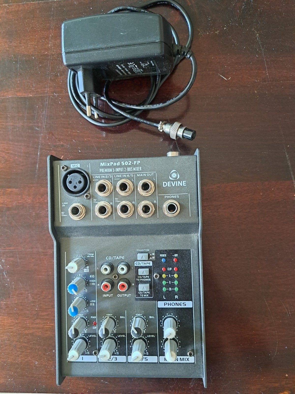 Devine Mixpad 502-FP, Ophalen of Verzenden, Minder dan 5 kanalen