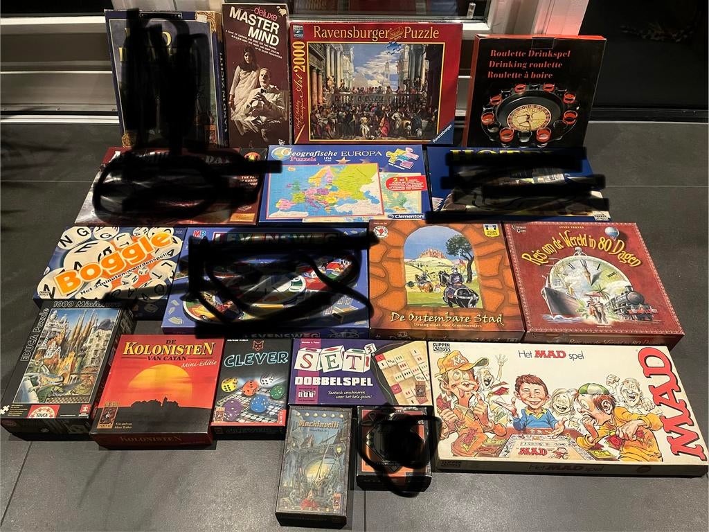 LOS TE KOOP: BORDSPELLEN, KAARTSPEL , DOBBELSPEL EN PUZZELS, Ophalen of Verzenden, Gebruikt