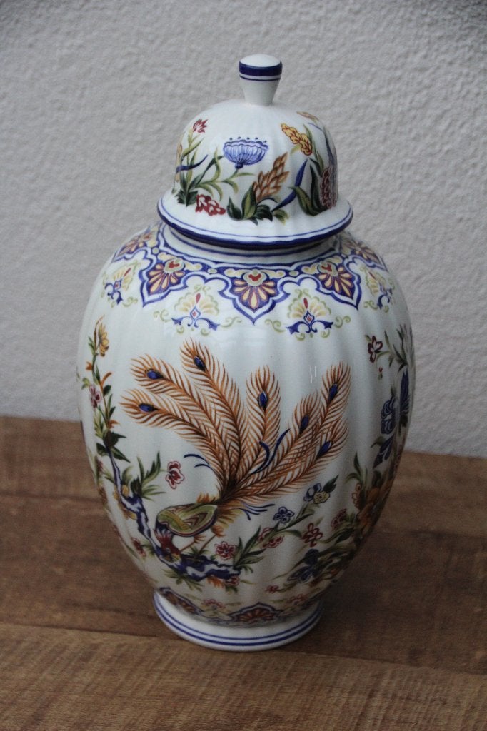 Delfia vaas / deksel pot, Antiek en Kunst, Ophalen