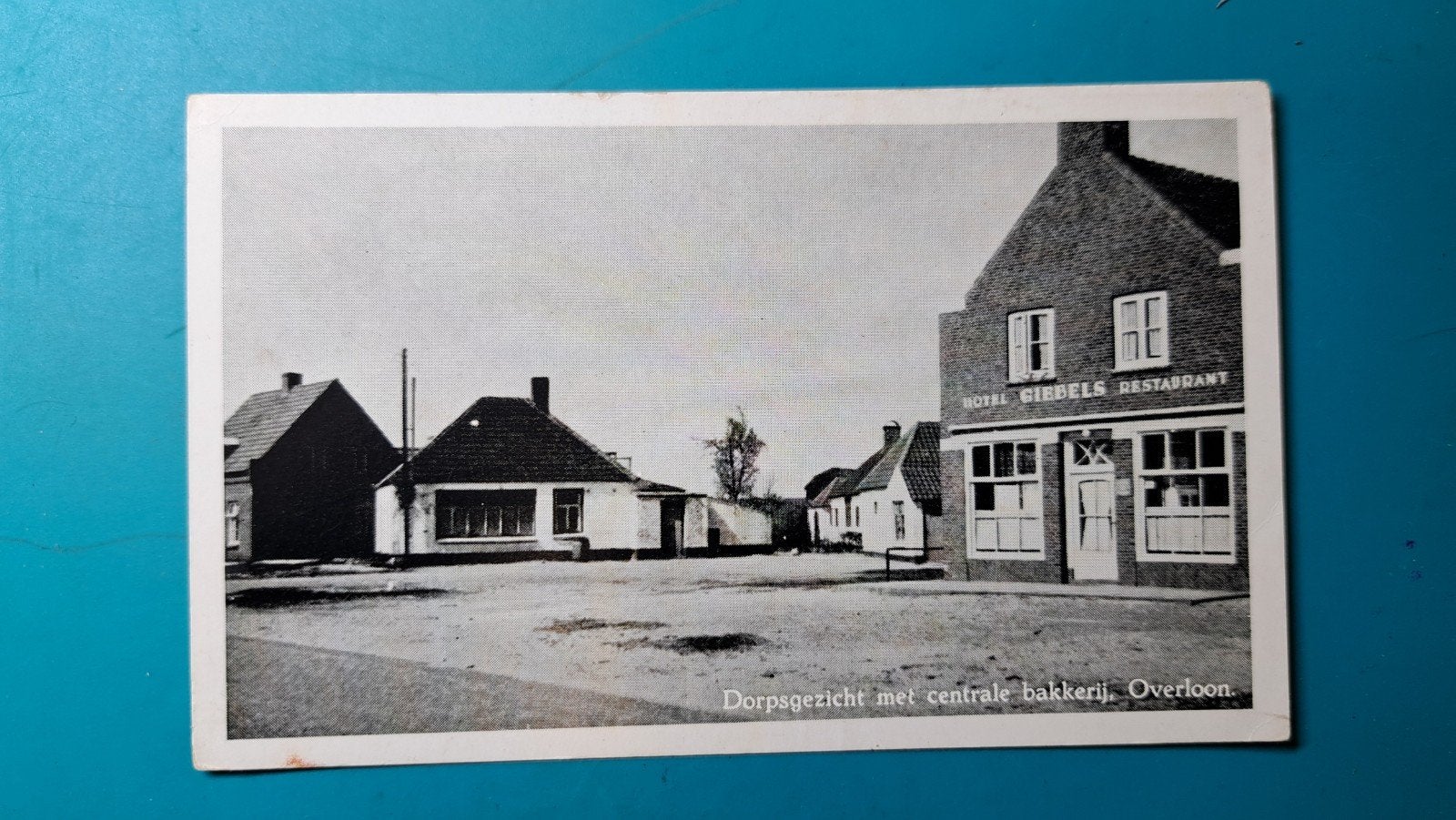 Overloon dorpsgezicht met centrale bakkerij, Verzenden, 1940 tot 1960, Ongelopen, Noord-Brabant