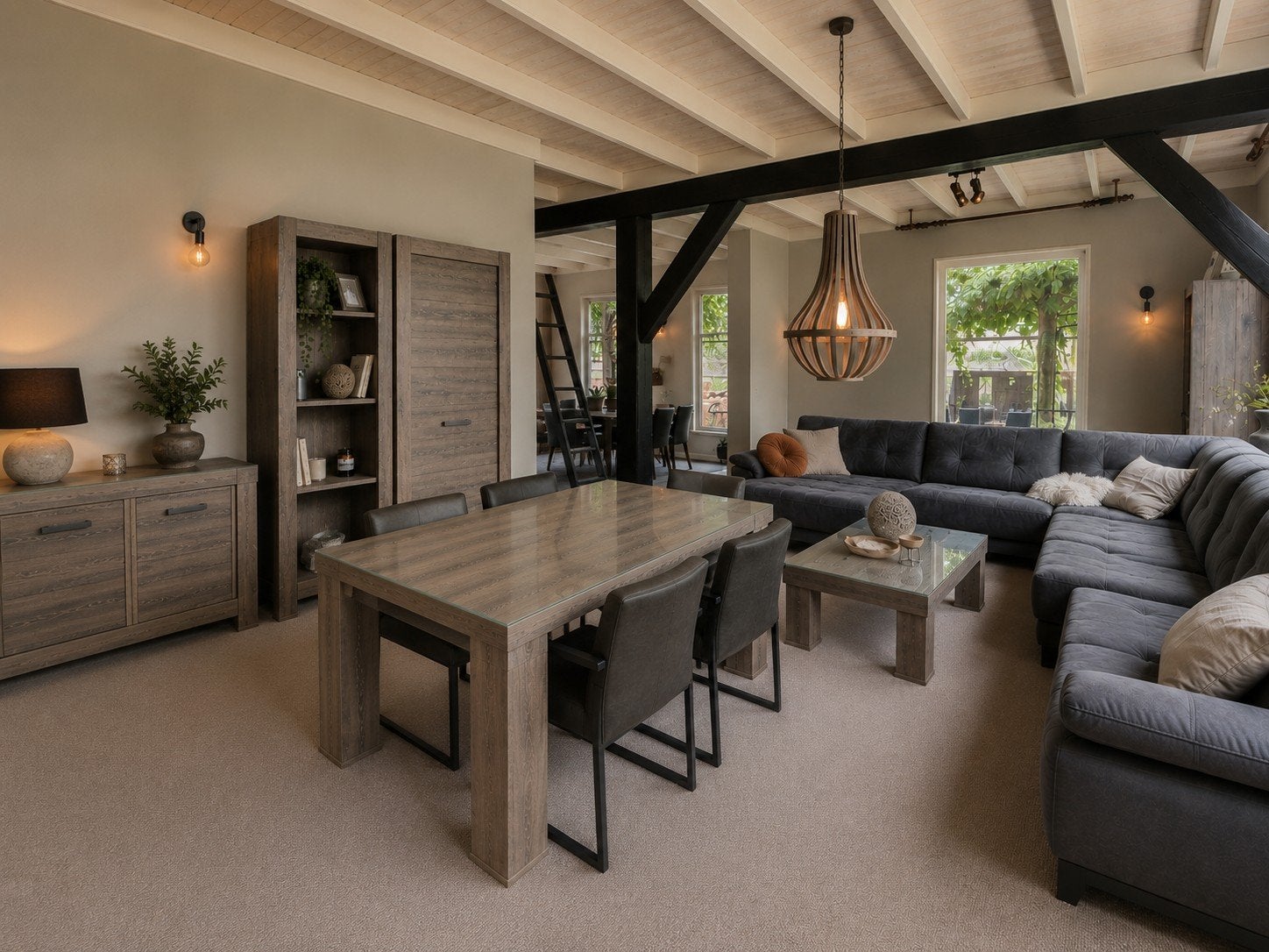 compleet serie meubels 'grey wash', Ophalen